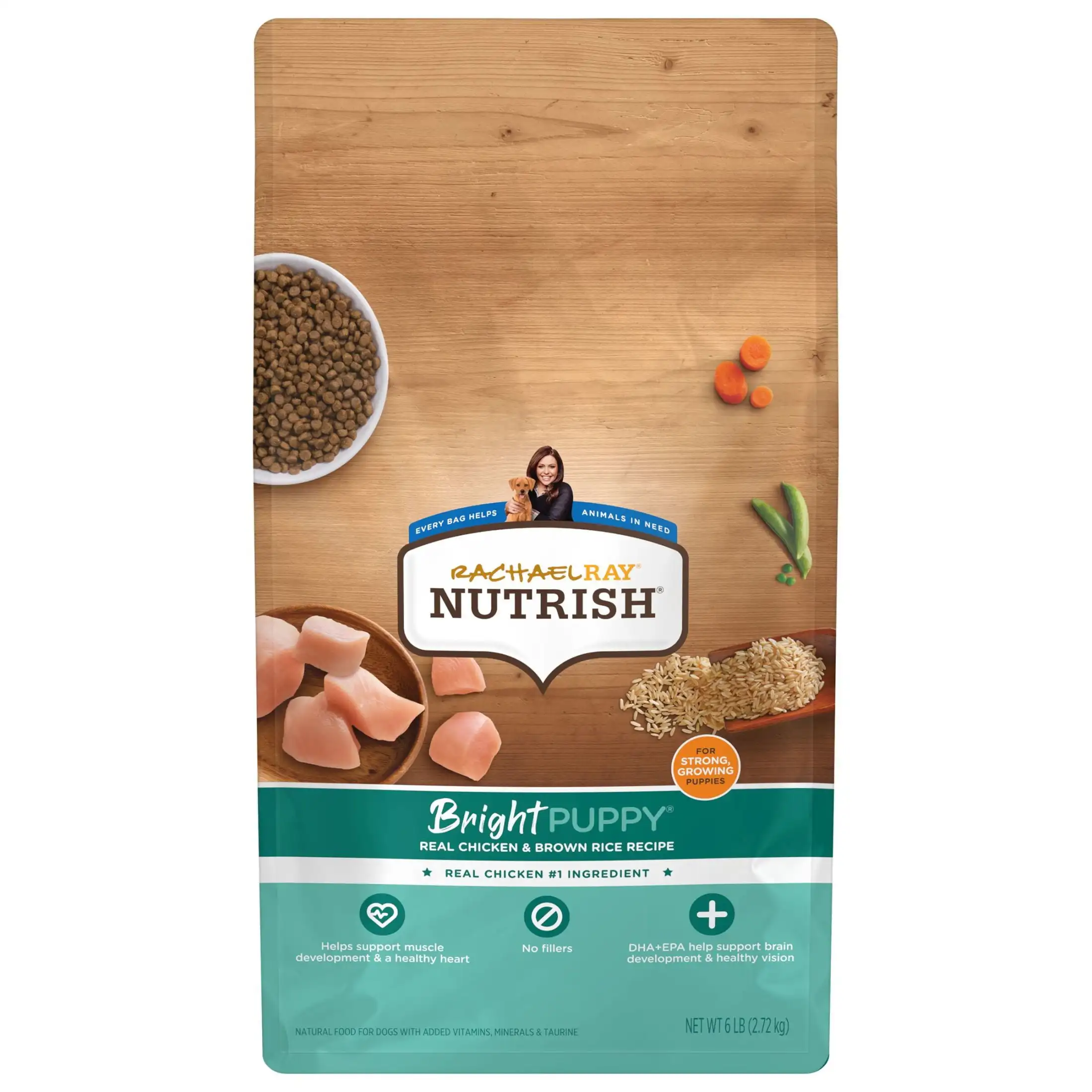 Рецепт Rachael Ray Bright Puppy Real Chicken & Brown Rice Сухой корм для собак, пакетик 6 фунтов
Рецепт Rachael Ray Bright Puppy Real Chicken & Brown Rice Сухой корм для собак, пакетик 6 фунтов