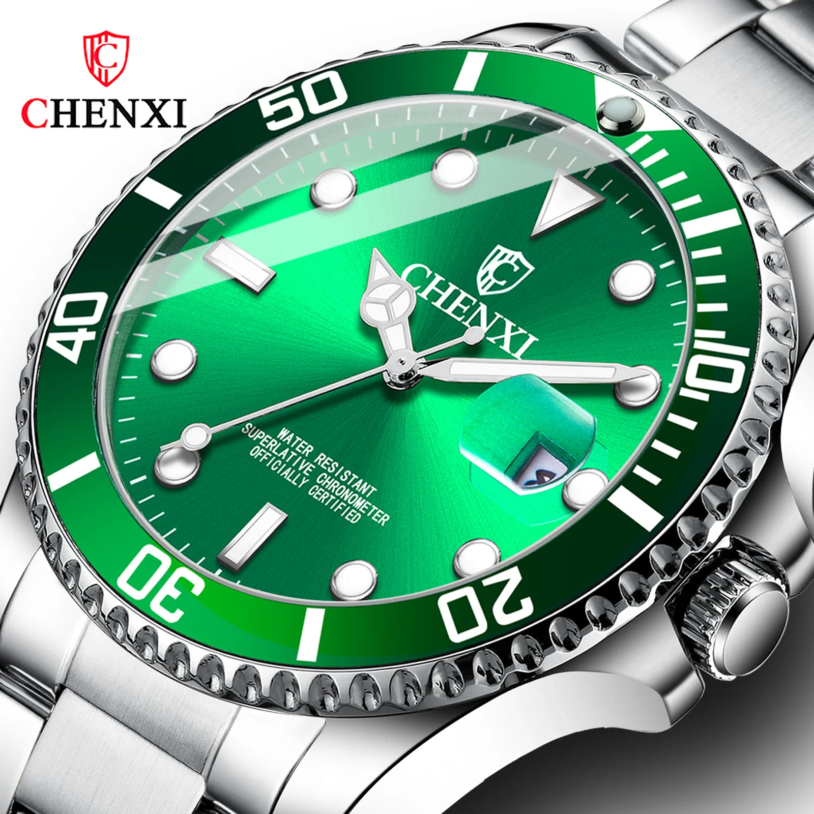 CHENXI Men Watch Luxury Waterproof Stainless Steel Luminous Wristwatch Calendar Elegant Quartz Men's Watches Relogio Masculino
CHENXI Men Watch Luxury Waterproof Stainless Steel Luminous Wristwatch Calendar Elegant Quartz Men's Watches Relogio Masculino