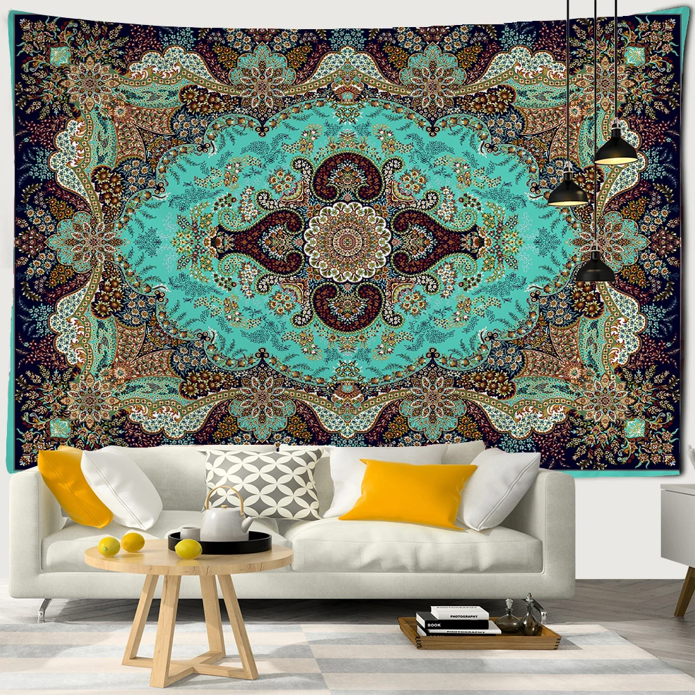 Retro Mandala Tapestry Wall Hanging Bohemian Style Psychedelic Witchcraft Tapiz Hippie Bedroom Wall Blanket Home Decor 
Retro Mandala Tapestry Wall Hanging Bohemian Style Psychedelic Witchcraft Tapiz Hippie Bedroom Wall Blanket Home Decor