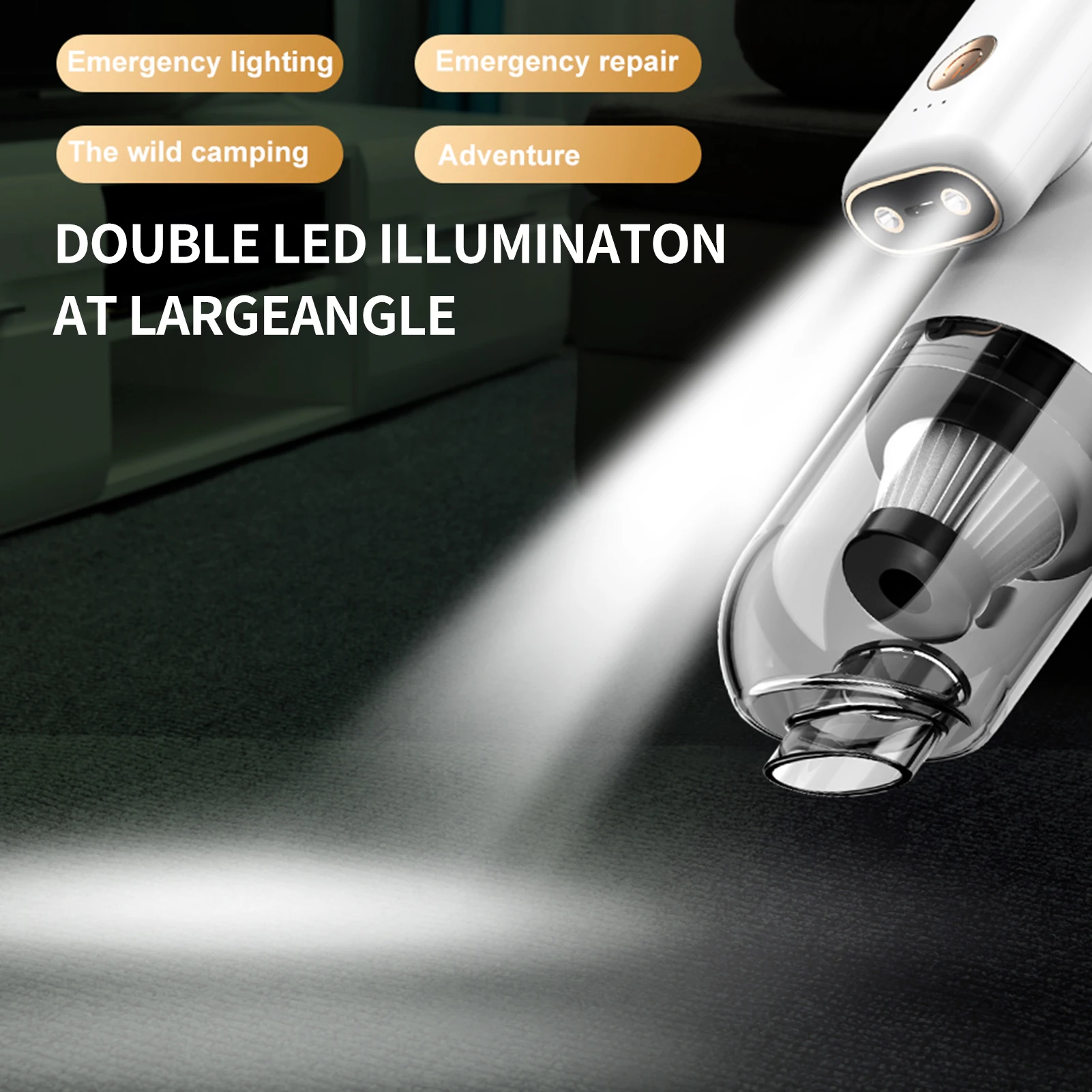 Wireless Handheld Car Vacuum Cleaner USB Charging 50W High Power Portable Cleaning Appliance Mini Wet and Dry Vacuum Cleaner
Wireless Handheld Car Vacuum Cleaner USB Charging 50W High Power Portable Cleaning Appliance Mini Wet and Dry Vacuum Cleaner