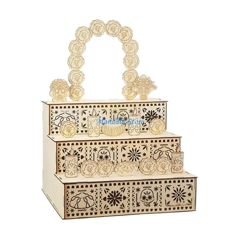 U2JC Artisanal Wooden Day of Dead Altar Shadows Box Personalizing Memorial Display with Cultural Skull And Motifs
U2JC Artisanal Wooden Day of Dead Altar Shadows Box Personalizing Memorial Display with Cultural Skull And Motifs