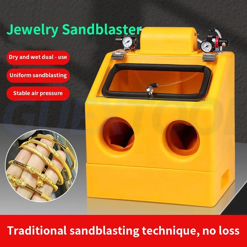 Ancient Law Yellow Double Table Sandblasting Machine Small Gold And Silver Ring Bracelet Frosted Surface Processing Equipment
Ancient Law Yellow Double Table Sandblasting Machine Small Gold And Silver Ring Bracelet Frosted Surface Processing Equipment