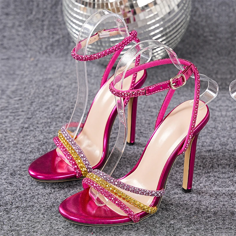 Eilyken Color CRYSTAL Narrow Band Open Toe Buckle Strap Women Sandals Sexy Banquet Striptease Thin High Heels Shoes
Eilyken Color CRYSTAL Narrow Band Open Toe Buckle Strap Women Sandals Sexy Banquet Striptease Thin High Heels Shoes