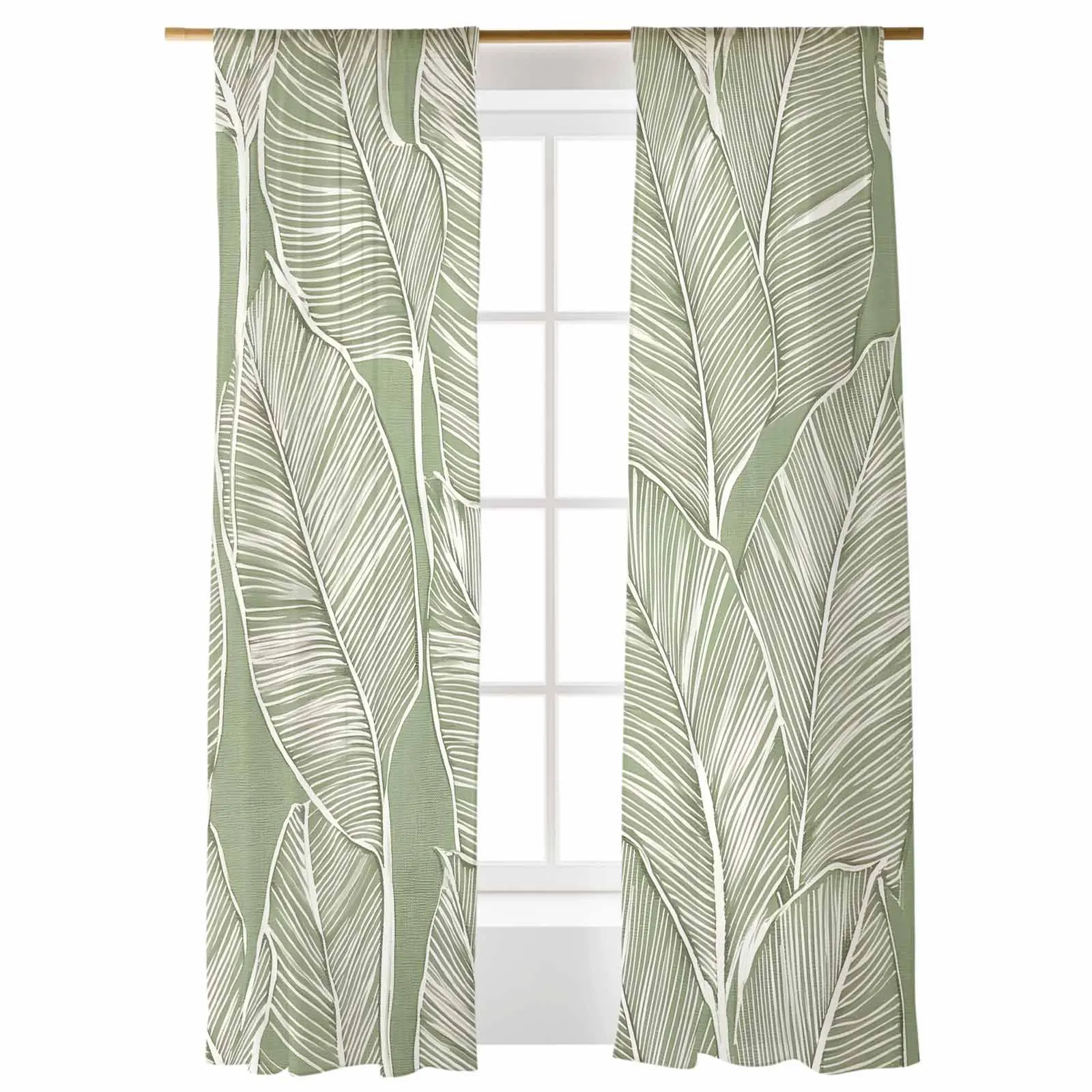 Impressionism Tropical Plants Tulle Curtains For Living Room Bedroom Children Room Decor Sheer Curtains
Impressionism Tropical Plants Tulle Curtains For Living Room Bedroom Children Room Decor Sheer Curtains