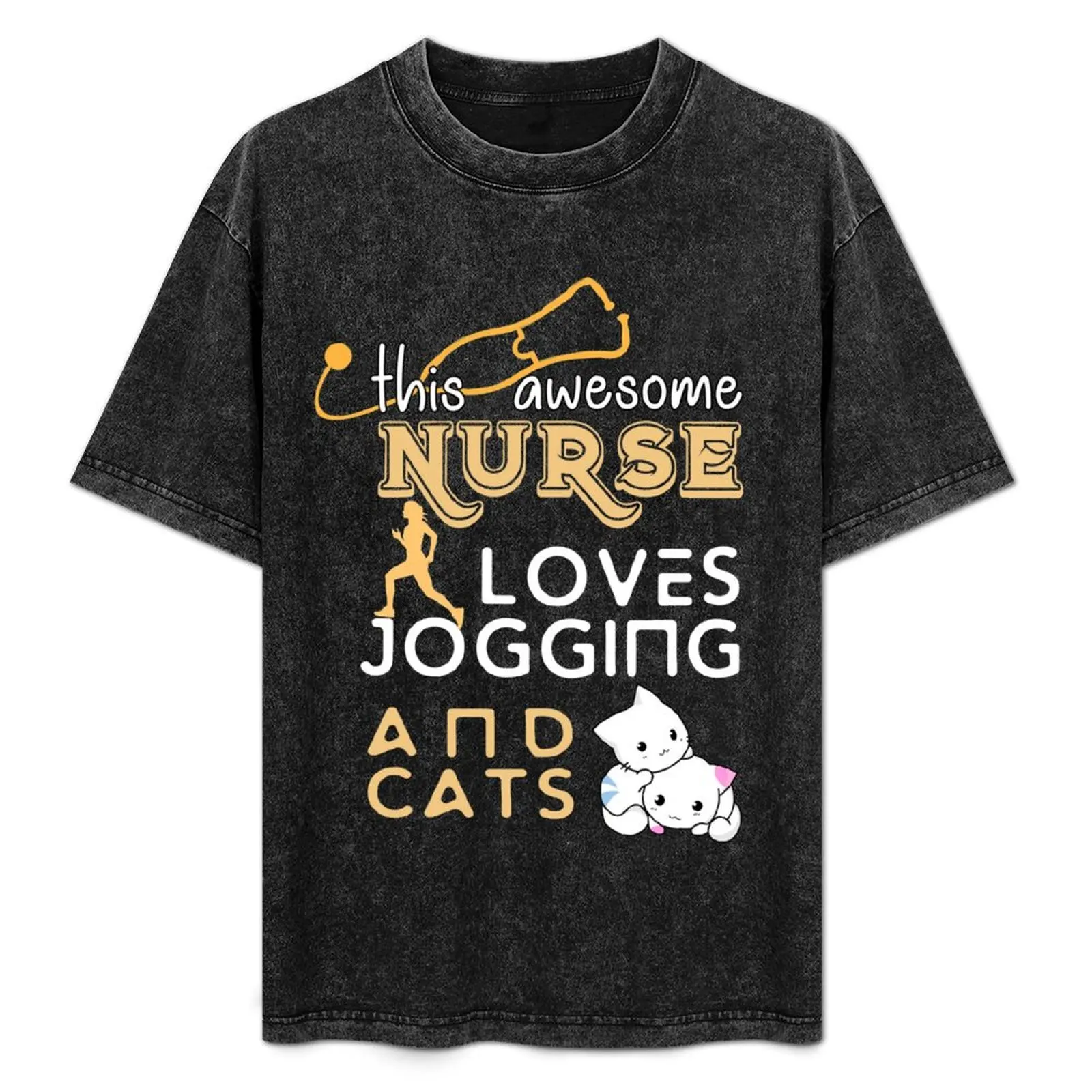Nurse - Love Jogging and Cats T-Shirt Minimalist Plain Crew Neck T-Shirt
Nurse - Love Jogging and Cats T-Shirt Minimalist Plain Crew Neck T-Shirt