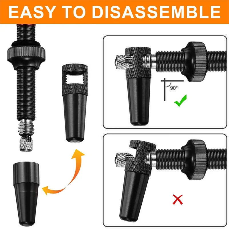 AA05 Tubeless Valve MTB Bike Presta Valve Kit CNC Road Gravel Tubeless Tire Nipples Removable Core Bike Tire Parts 44Mm
AA05 Tubeless Valve MTB Bike Presta Valve Kit CNC Road Gravel Tubeless Tire Nipples Removable Core Bike Tire Parts 44Mm