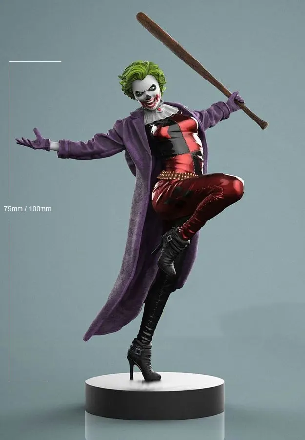1/24 75mm 1/18 100mm Resin Model Kits figurine The Girl Version Joker Figure Unpainted No Color RW-415
1/24 75mm 1/18 100mm Resin Model Kits figurine The Girl Version Joker Figure Unpainted No Color RW-415