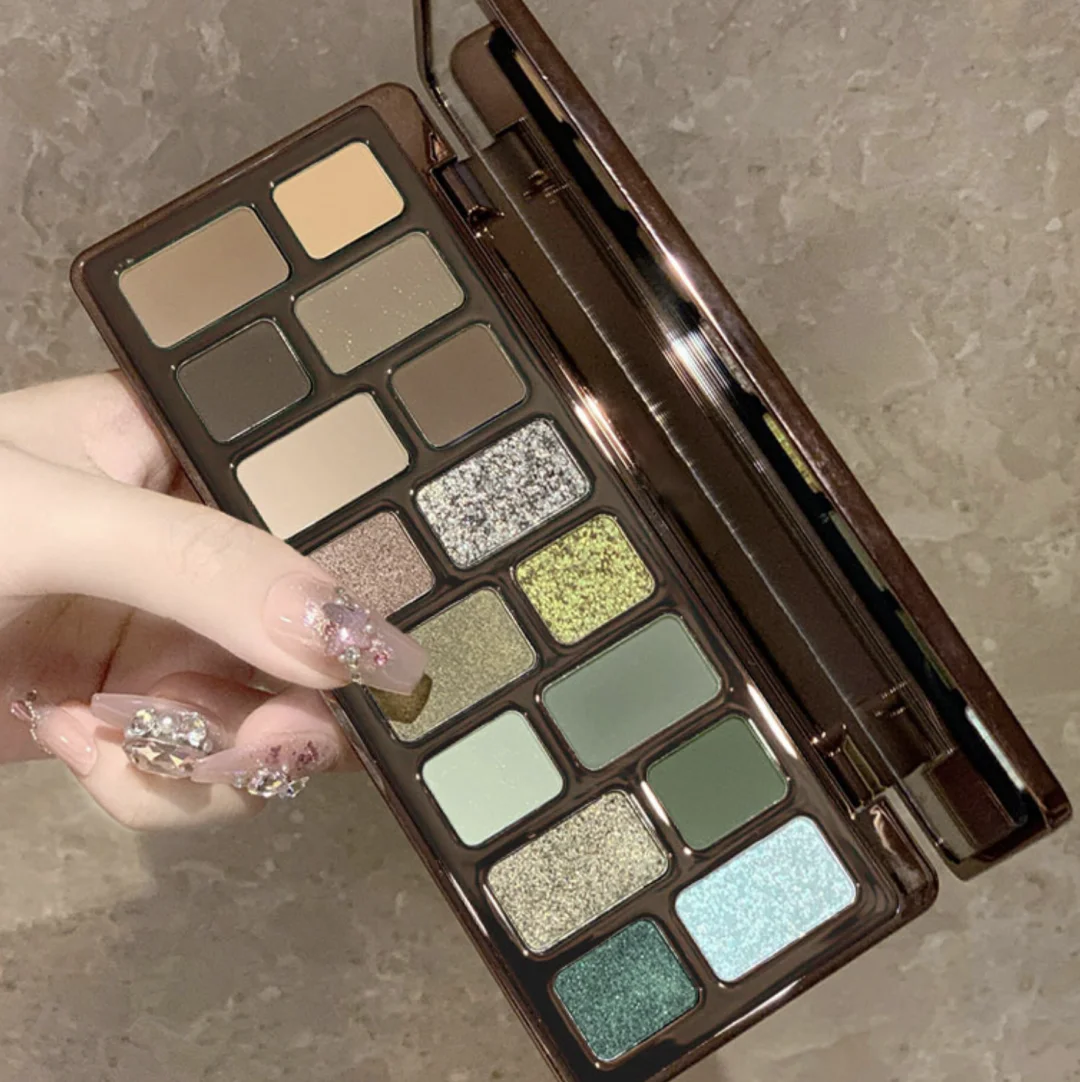 Diamond Pearl Punk Red Black Eye Shadow Makeup Palette Waterproof Lasting Matte Green Glitter 16 Color Eye Shadow Palette Makeup
Diamond Pearl Punk Red Black Eye Shadow Makeup Palette Waterproof Lasting Matte Green Glitter 16 Color Eye Shadow Palette Makeup