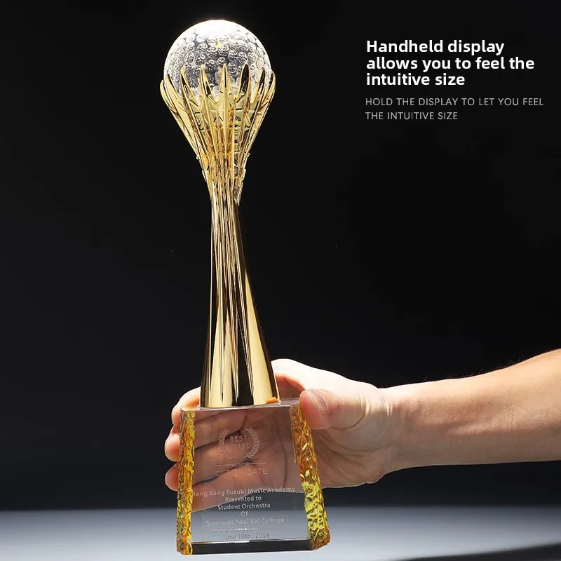 Golf metal trophies crystal custom sports activities competition football custom quarterly engraving sports meeting
Golf metal trophies crystal custom sports activities competition football custom quarterly engraving sports meeting