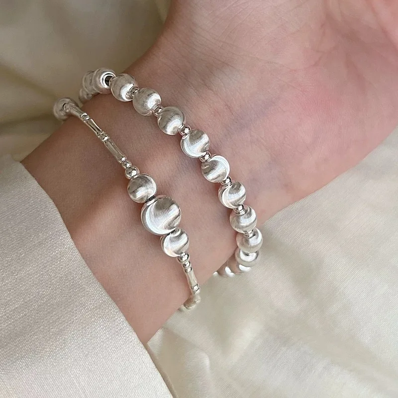925 Sterling Silver Bracelets for Women Accessories Trend Shinning Balls Beads Pendant Party Jewelry Gift
925 Sterling Silver Bracelets for Women Accessories Trend Shinning Balls Beads Pendant Party Jewelry Gift