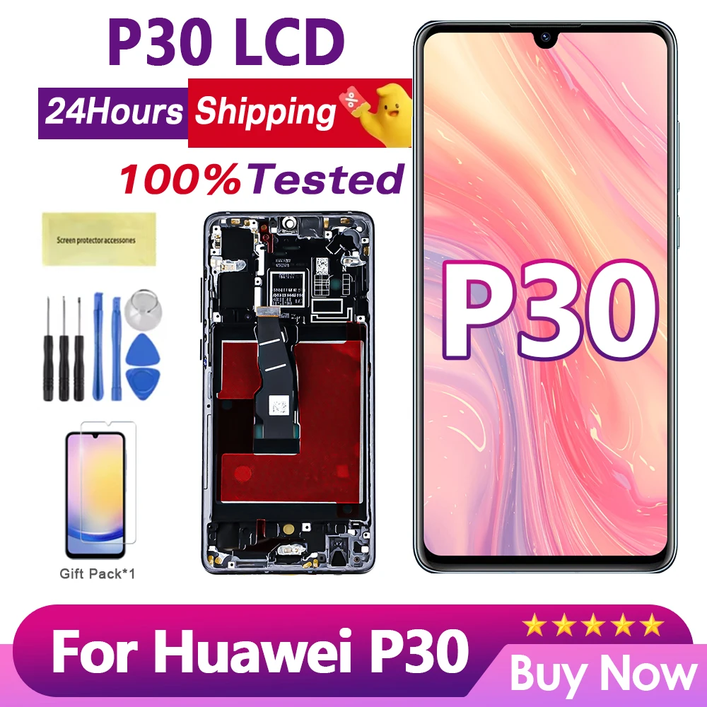 6.1'' OLED For Huawei P30 LCD Display ELE-L29 ELE-L09 ELE-L04 LCD Touch Screen Digitizer P30 Display Assembly Replacement Parts
6.1'' OLED For Huawei P30 LCD Display ELE-L29 ELE-L09 ELE-L04 LCD Touch Screen Digitizer P30 Display Assembly Replacement Parts