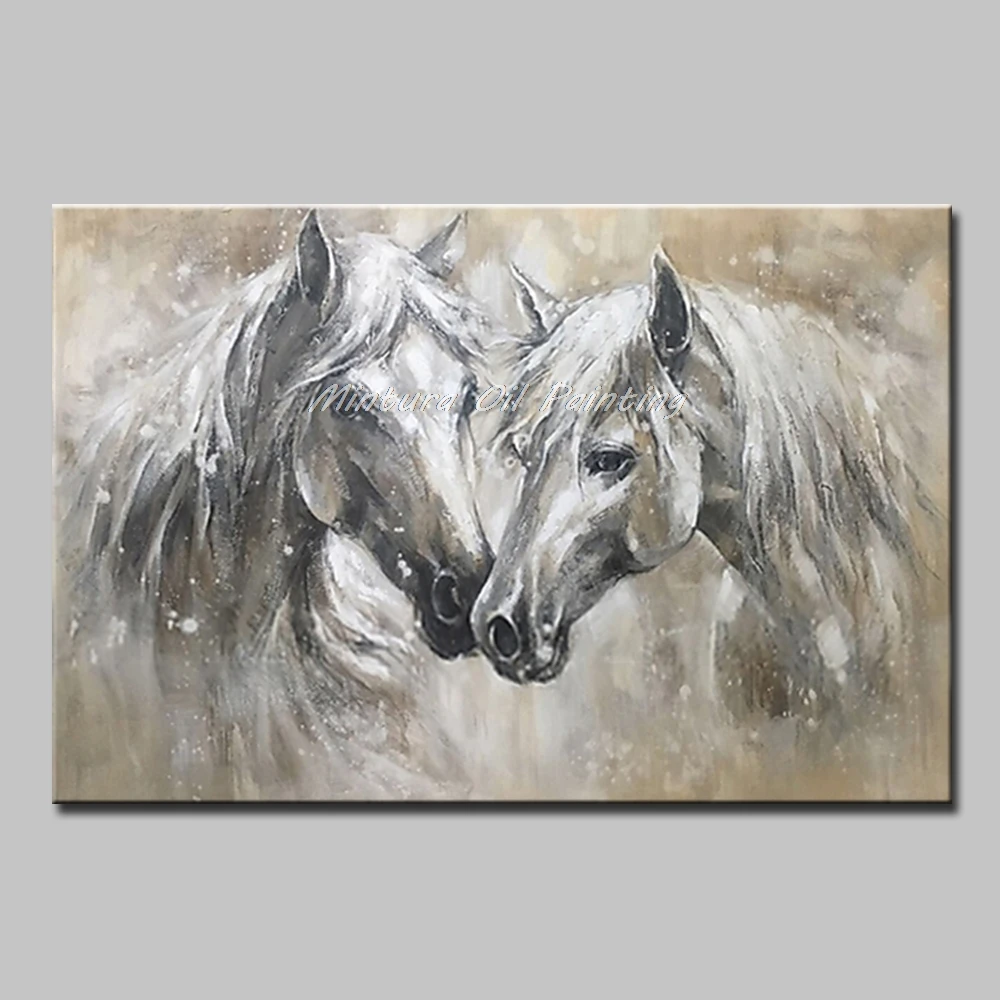 Mintura Pop Art Oil Painting on Canvas,Handmade Morden Animals Two Horses Wall Picture for Living Room Home Decoration No Framed
Mintura Pop Art Oil Painting on Canvas,Handmade Morden Animals Two Horses Wall Picture for Living Room Home Decoration No Framed