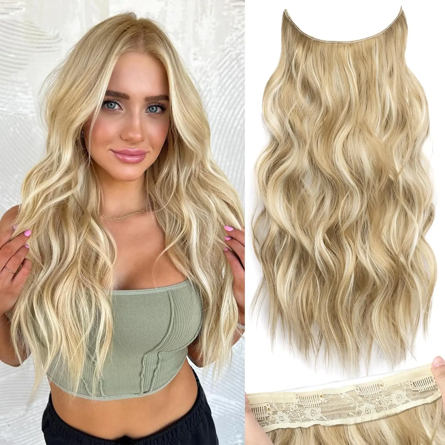 Women's Wig Long Straight Elastic Fishing Line Hair Extension Invisible Simulation Seamless Voluminous Wig
Women's Wig Long Straight Elastic Fishing Line Hair Extension Invisible Simulation Seamless Voluminous Wig