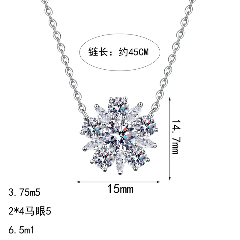 ZFSILVER модное модное классическое серебро s925 1 карат муассанит ожерелье с подсолнухом для подвесок женские аксессуары ювелирные изделия подарок AZ1202-X
ZFSILVER модное модное классическое серебро s925 1 карат муассанит ожерелье с подсолнухом для подвесок женские аксессуары ювелирные изделия подарок AZ1202-X