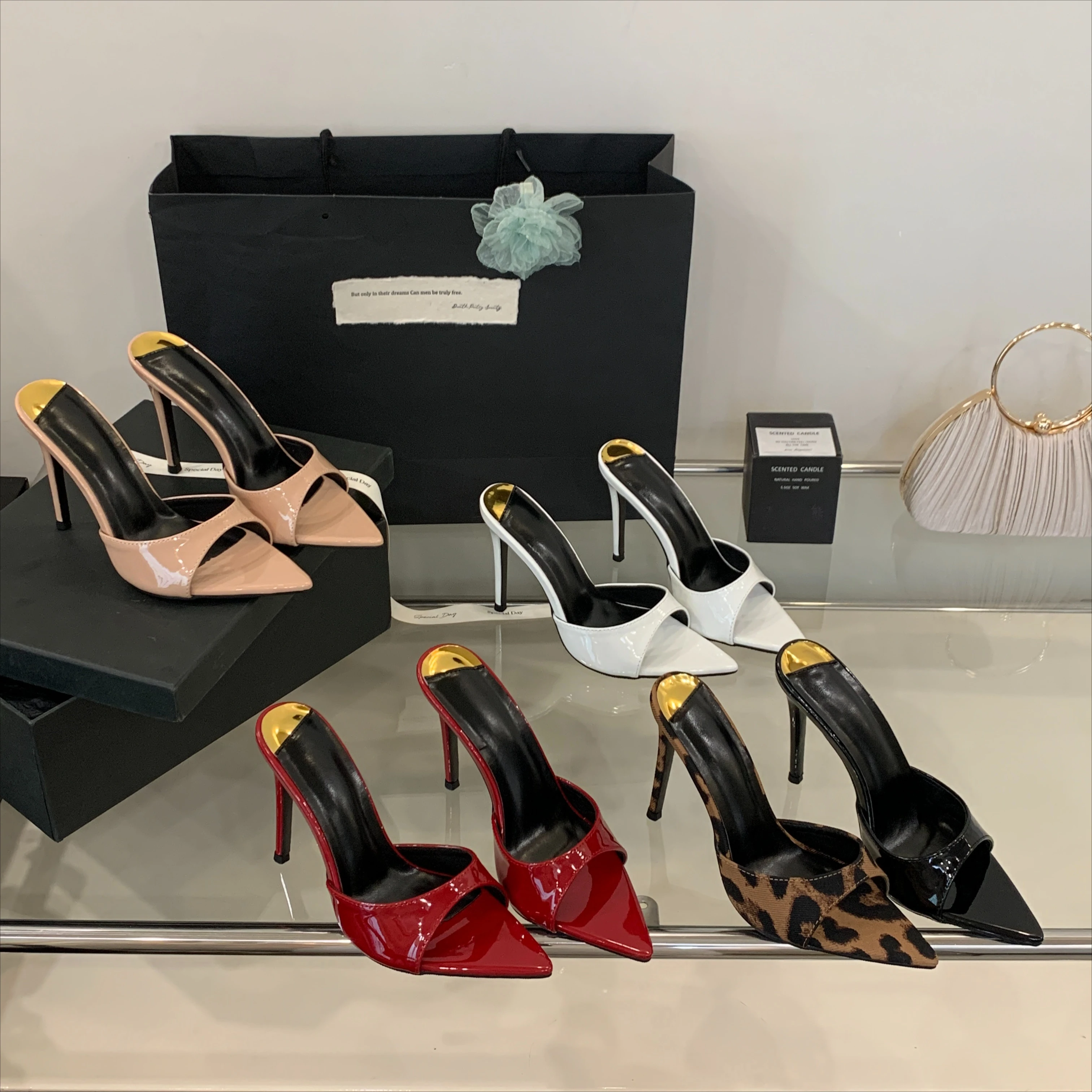 Sexy Pointed Toe Ladies Summer Slippers Simple Fashion Open Toe Party Nightclub High Heel Slippers Women
Sexy Pointed Toe Ladies Summer Slippers Simple Fashion Open Toe Party Nightclub High Heel Slippers Women