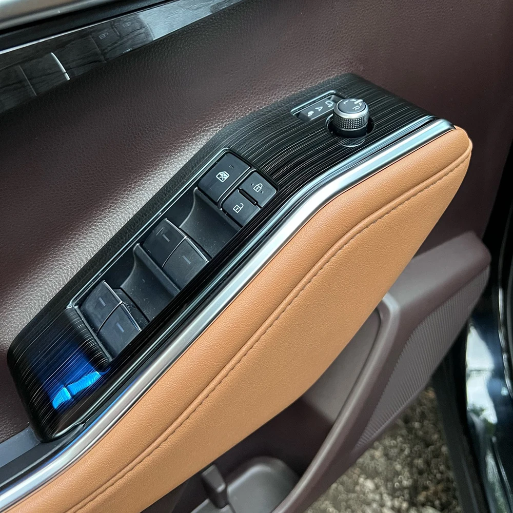 Carbon Fiber Black Metal Anti-scratch Door Window Switch Bezel Trim Panel For 2019-2023 Toyota Highlander
Carbon Fiber Black Metal Anti-scratch Door Window Switch Bezel Trim Panel For 2019-2023 Toyota Highlander