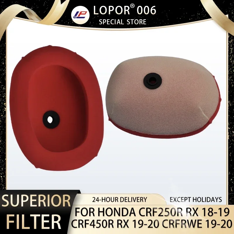Lopor Dual-Stage Foam Air Filter Off Road Motorcycle For Honda CRF250R 18-19 CRF250RX 19 CRF450R CRF450RX 17-20 CRF450RWE 19-20
Lopor Dual-Stage Foam Air Filter Off Road Motorcycle For Honda CRF250R 18-19 CRF250RX 19 CRF450R CRF450RX 17-20 CRF450RWE 19-20