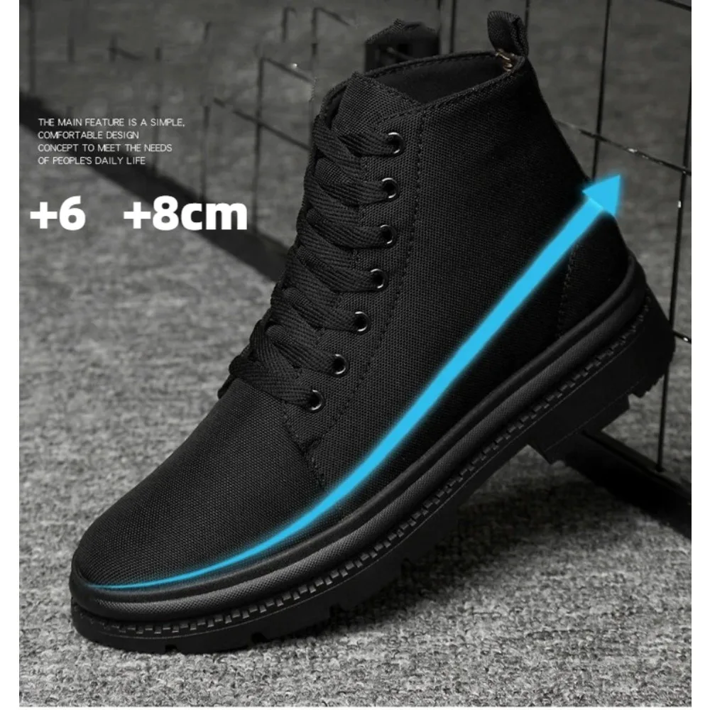 Men Boots Elevator Shoes Hidden Heels Canvas Heightening Shoes For Man Hidden Heels Increase Insole 10CM 8CM Sports Height Shoes
Men Boots Elevator Shoes Hidden Heels Canvas Heightening Shoes For Man Hidden Heels Increase Insole 10CM 8CM Sports Height Shoes