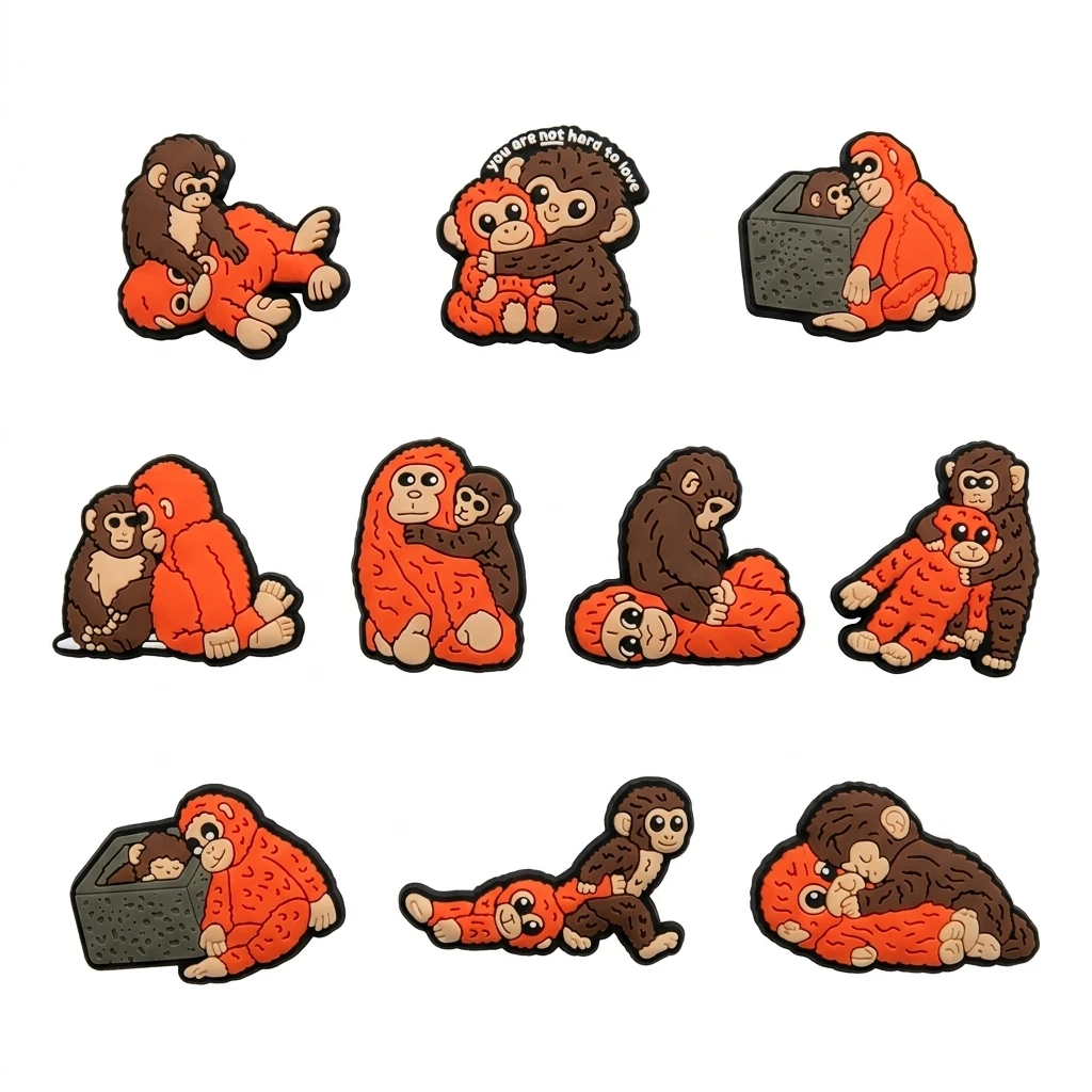 New Arrival 10-50Pcs Adorable Monkey PVC Shoe Charms Animal Boys Girls Sandal Buckle Ornaments Fit Holiday Gifts
New Arrival 10-50Pcs Adorable Monkey PVC Shoe Charms Animal Boys Girls Sandal Buckle Ornaments Fit Holiday Gifts