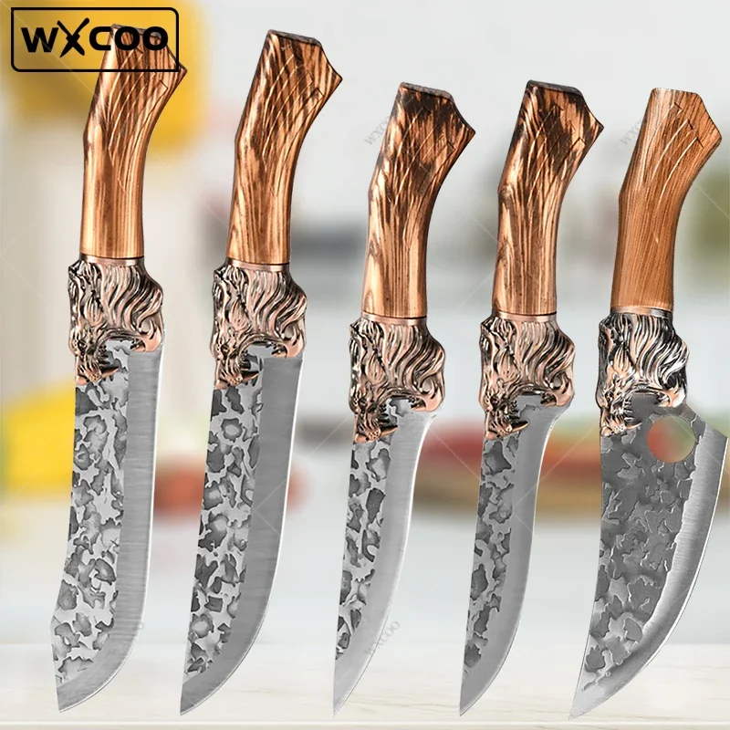 WXCOO Forged Kitchen Chef Knife Set Stainless Steel Meat Fish Fruit Vegetables Slicing Knife Butcher Boning Cleaver Knives
WXCOO Forged Kitchen Chef Knife Set Stainless Steel Meat Fish Fruit Vegetables Slicing Knife Butcher Boning Cleaver Knives