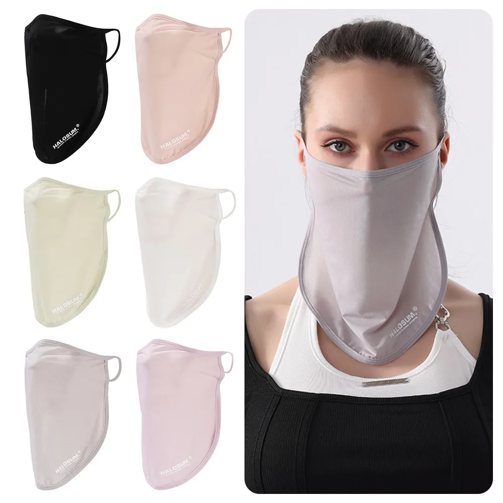 Versatile Thin Summer Sunscreen Mask Solid Color Ear Hanging Design Ice Silk Mask Breathable UV Protection Face Cover Unisex
Versatile Thin Summer Sunscreen Mask Solid Color Ear Hanging Design Ice Silk Mask Breathable UV Protection Face Cover Unisex