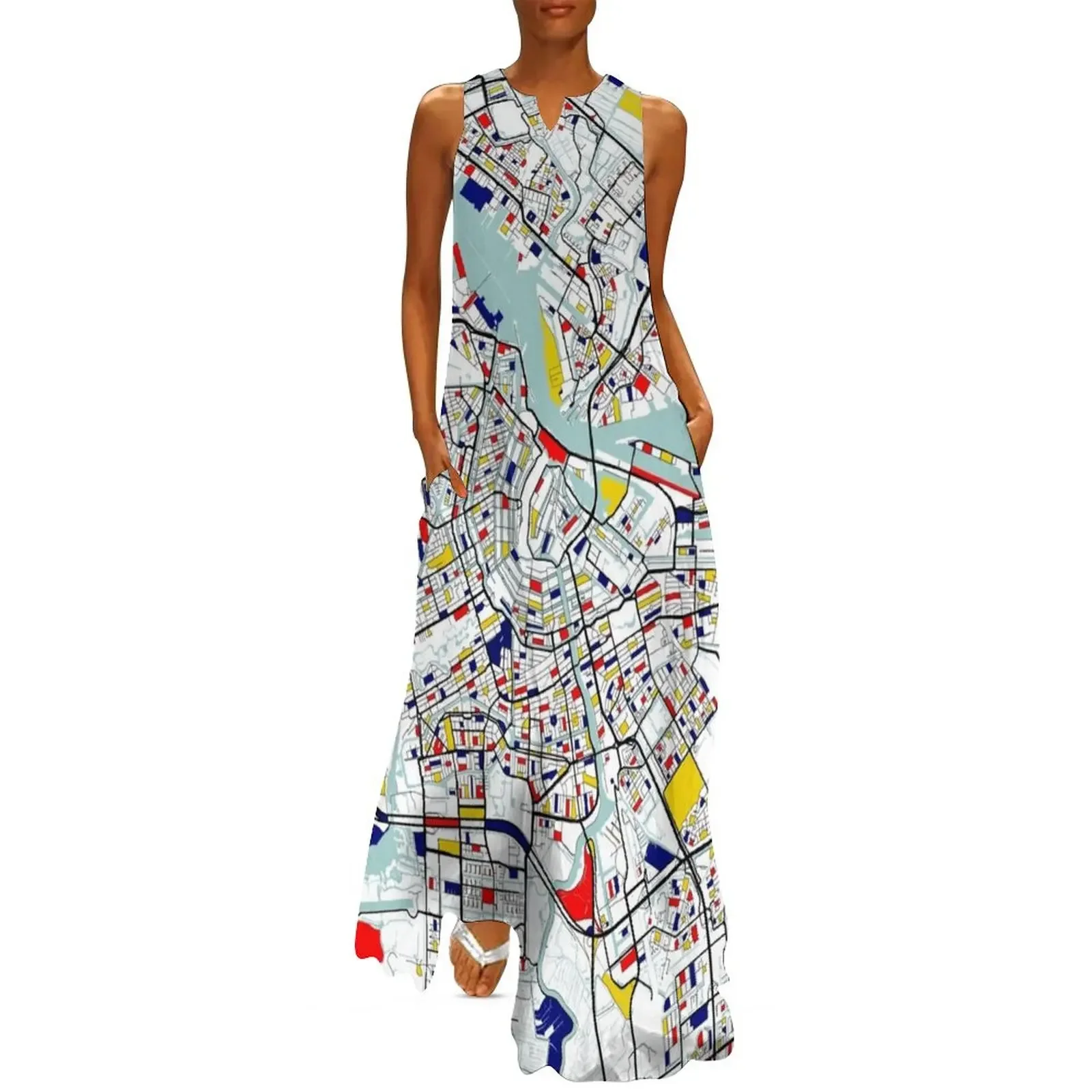 Amsterdam City Map of Netherlands - Mondrian Long Dress Dresses festival outfit women Dress
Amsterdam City Map of Netherlands - Mondrian Long Dress Dresses festival outfit women Dress