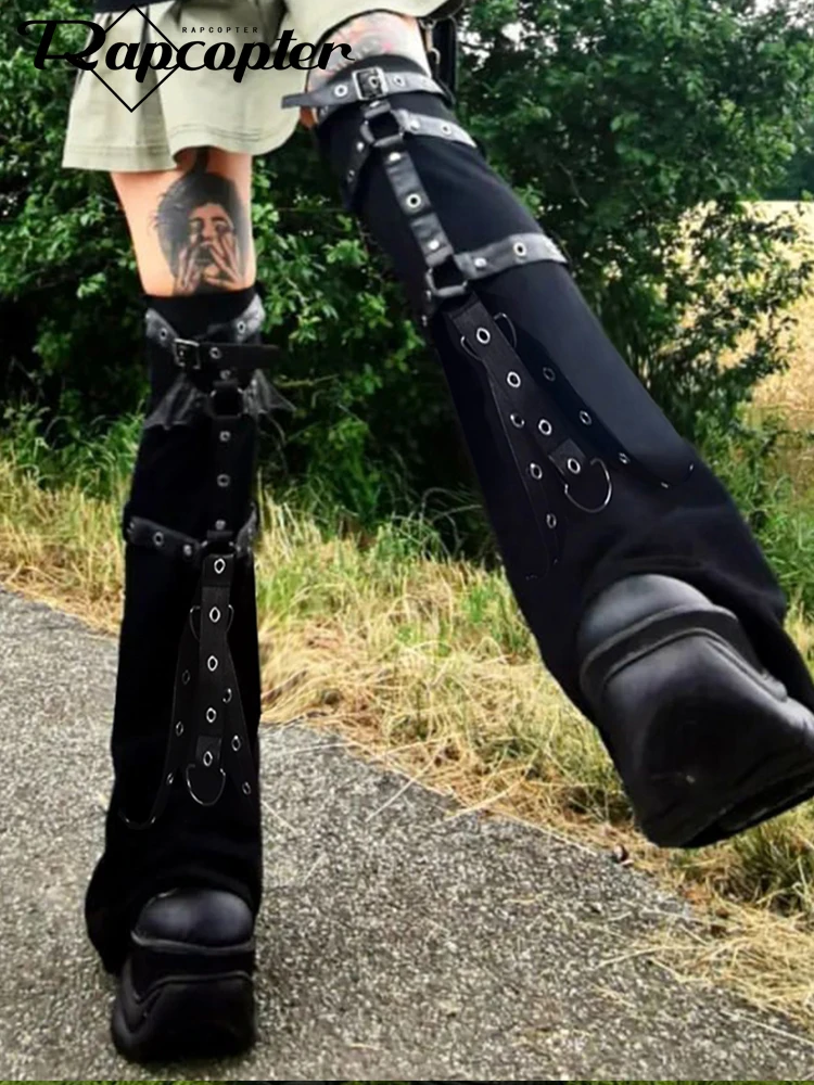 Gothic Eyelet Strap Women Trouser Legs Vintage Dark Academic Slim Bandage Leg Socks Black Knitted Boot Cuffs Leg Punk
Gothic Eyelet Strap Women Trouser Legs Vintage Dark Academic Slim Bandage Leg Socks Black Knitted Boot Cuffs Leg Punk