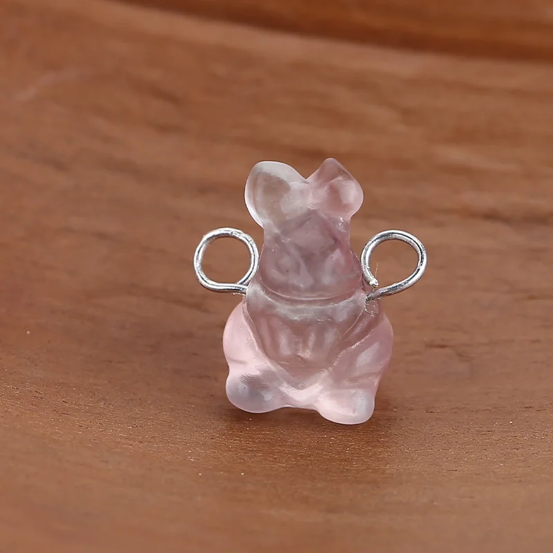 Фиолетовый флюоритовый кулон в виде кролика и настольный приятель, резная фигурка кролика с кристаллами, подвеска из драгоценных камней, подарок Kawaii Spirit
Фиолетовый флюоритовый кулон в виде кролика и настольный приятель, резная фигурка кролика с кристаллами, подвеска из драгоценных камней, подарок Kawaii Spirit