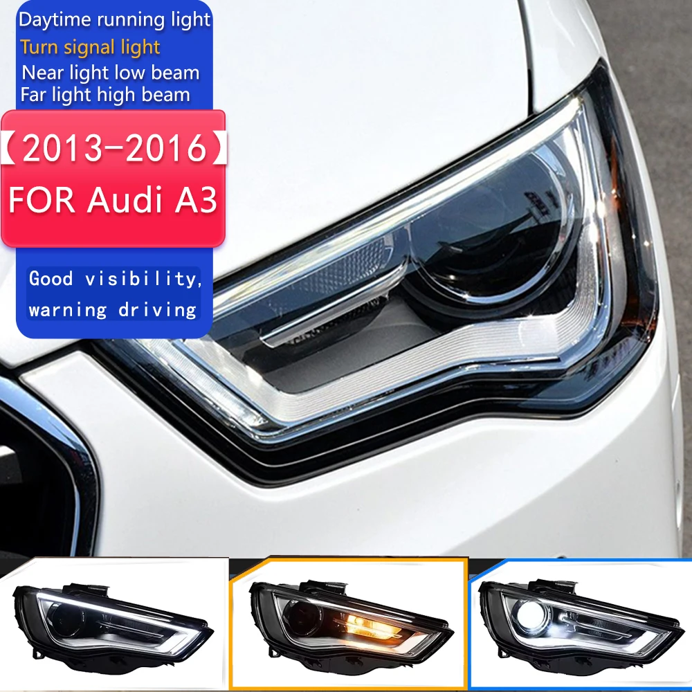 Стайлинг автомобиля фары для Audi A3 2013-2016 A3 8V светодиодные фары проектор объектив DRL фары автоаксессуары 
Стайлинг автомобиля фары для Audi A3 2013-2016 A3 8V светодиодные фары проектор объектив DRL фары автоаксессуары