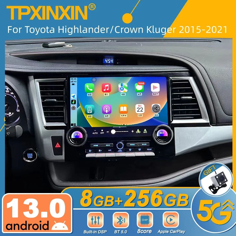 For Toyota Highlander/Crown Kluger 2015-2021 Android Car Radio Multimedia Player Wireless Carplay Autoradio Stereo GPS Navi Head
For Toyota Highlander/Crown Kluger 2015-2021 Android Car Radio Multimedia Player Wireless Carplay Autoradio Stereo GPS Navi Head