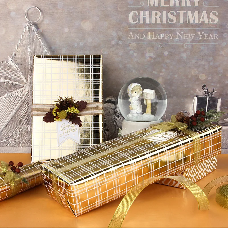 Gold Shiny Wrapping Paper 43x300cm Gift Wrapping Paper Decorative Christmas Craft Paper
Gold Shiny Wrapping Paper 43x300cm Gift Wrapping Paper Decorative Christmas Craft Paper