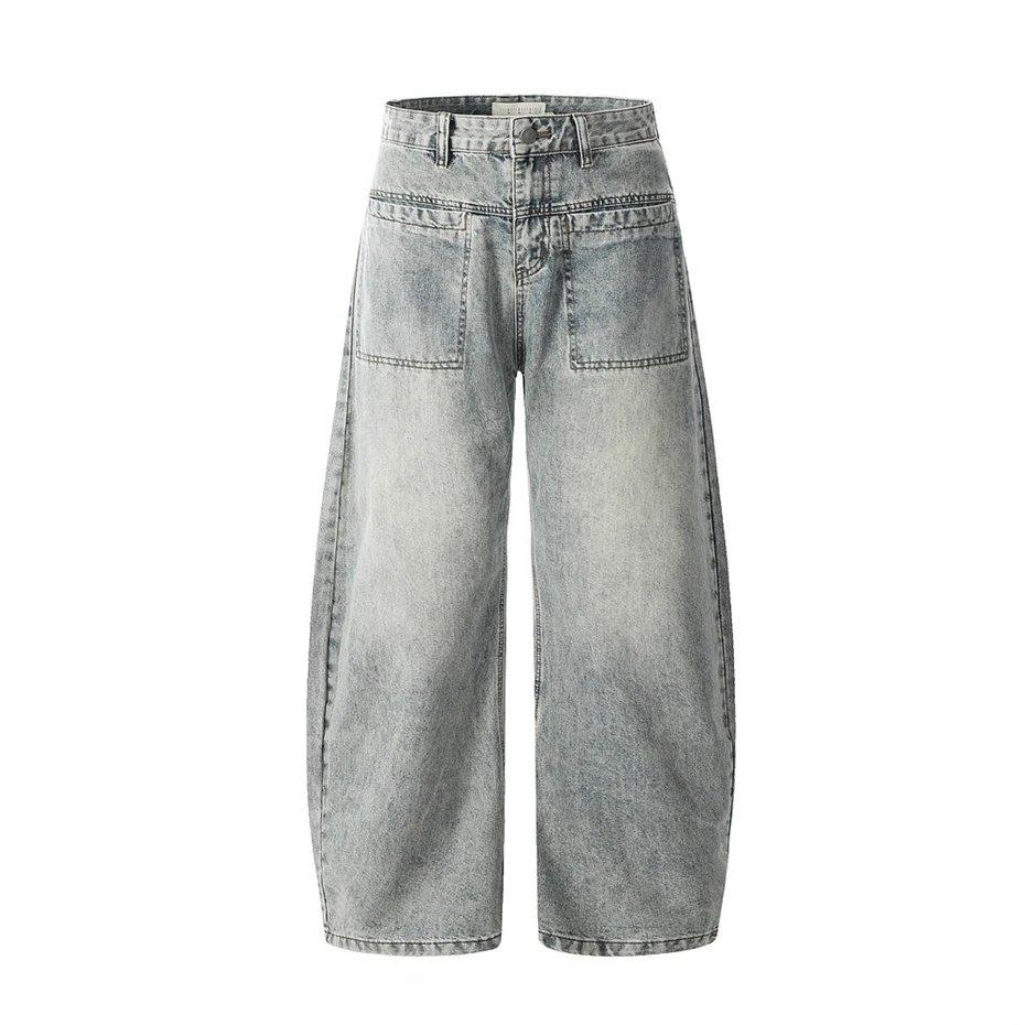 Hip Hop Blue Jeans Streetwear Punk Washed Scimitar Pants Harajuku Vintage Baggy Pockets Design Wide-leg Denim Pants Male
Hip Hop Blue Jeans Streetwear Punk Washed Scimitar Pants Harajuku Vintage Baggy Pockets Design Wide-leg Denim Pants Male