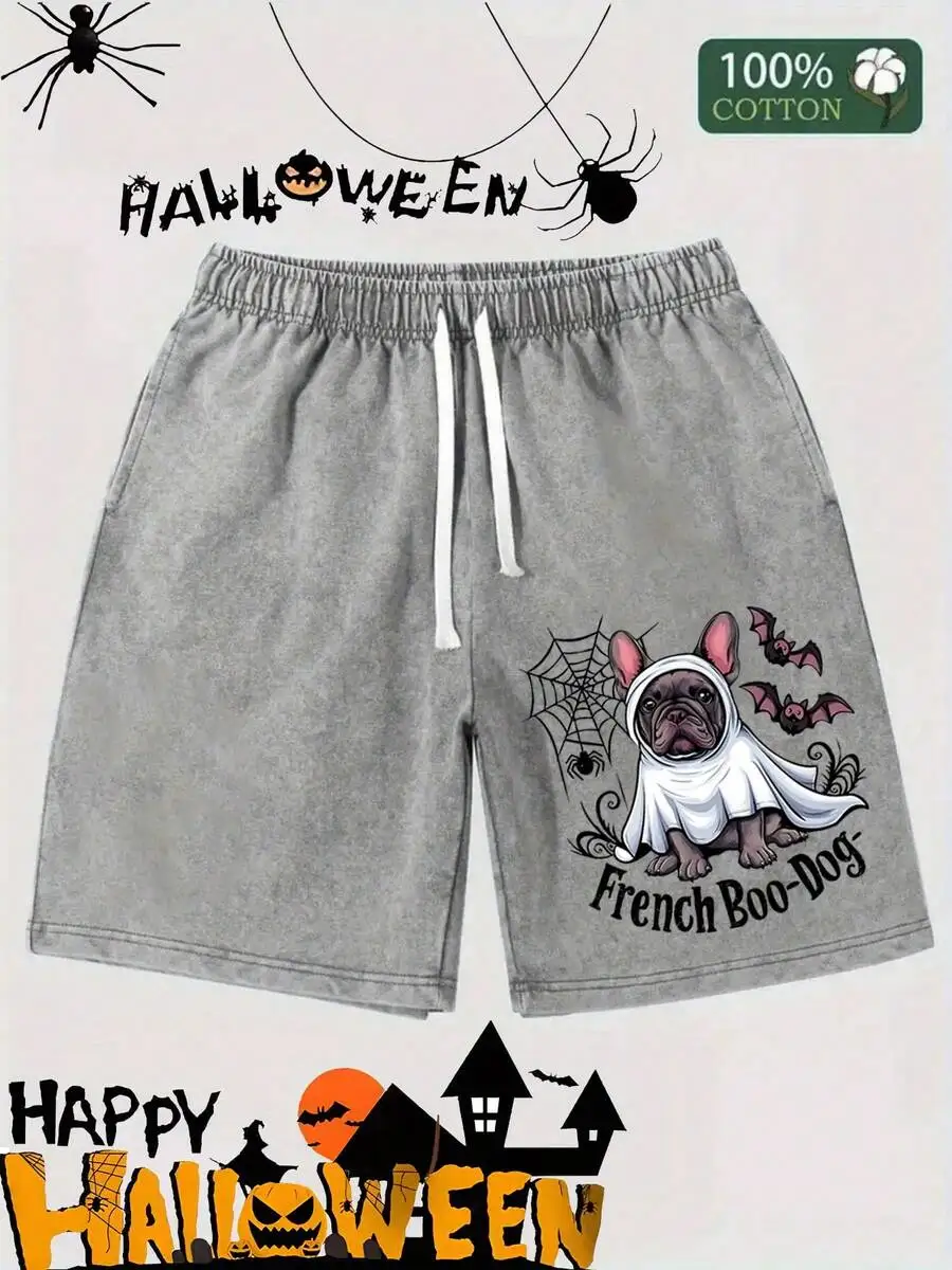 Mens Halloween French Bulldog Printed Shorts Cotton Drawstring Loose Fit Casual Streetwear
Mens Halloween French Bulldog Printed Shorts Cotton Drawstring Loose Fit Casual Streetwear