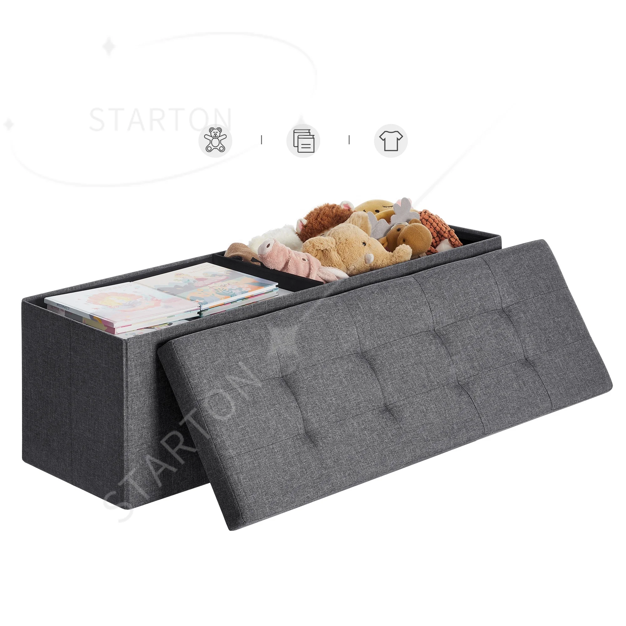 Modern Bedroom Bed End Ottoman Stool Bench 120L Storage Box Ottoman Colorful Foldable Storage Ottoman
Modern Bedroom Bed End Ottoman Stool Bench 120L Storage Box Ottoman Colorful Foldable Storage Ottoman