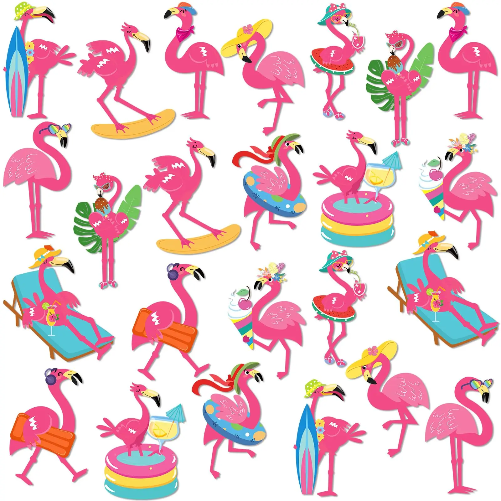 24 Pcs Pink Flamingo Magnets Decoration Summer Refrigerator Magnets Tropical Flamingo Garage Door Magnet Decorative Car Magnetic 
24 Pcs Pink Flamingo Magnets Decoration Summer Refrigerator Magnets Tropical Flamingo Garage Door Magnet Decorative Car Magnetic
