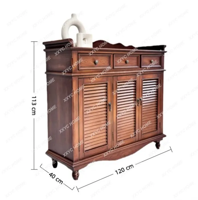 Chinese retro walnut shoe cabinet locker retro style
Chinese retro walnut shoe cabinet locker retro style