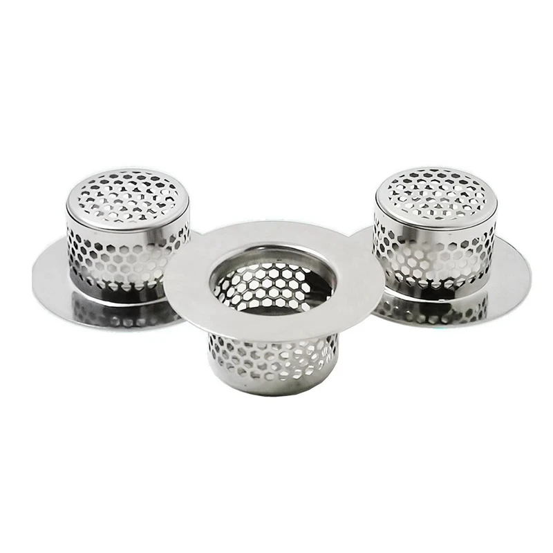 ABKO-Bathtub Drain Cover, Bathroom Sink Strainer, Drain Hair Catcher For Bathtub Laundry Utility Sink, (3-Pack)
ABKO-Bathtub Drain Cover, Bathroom Sink Strainer, Drain Hair Catcher For Bathtub Laundry Utility Sink, (3-Pack)