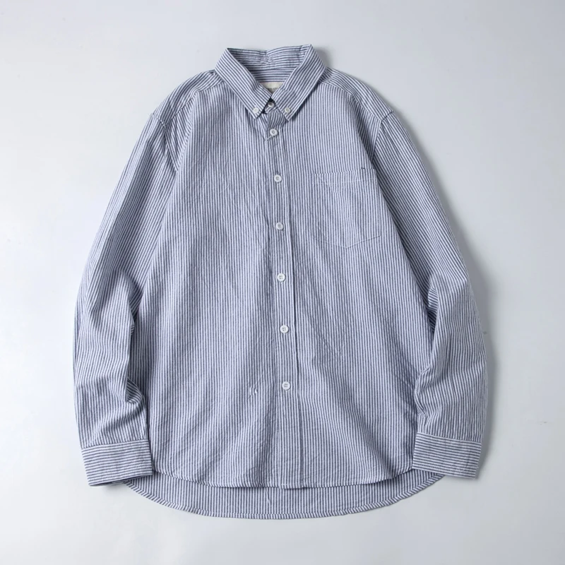 Азиатский размер, японский литературный ретро-стиль, 100% хлопок, полосатый оксфорд, мужская и женская повседневная рубашка с длинными рукавами, весна-осень
Азиатский размер, японский литературный ретро-стиль, 100% хлопок, полосатый оксфорд, мужская и женская повседневная рубашка с длинными рукавами, весна-осень