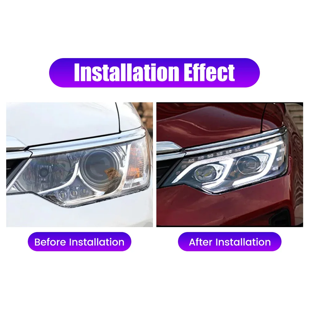 Пара светодиодных автомобильных фар в сборе для Toyota Camry 2014-2017, передняя фара DRL, указатель поворота, фары Plug and Play
Пара светодиодных автомобильных фар в сборе для Toyota Camry 2014-2017, передняя фара DRL, указатель поворота, фары Plug and Play