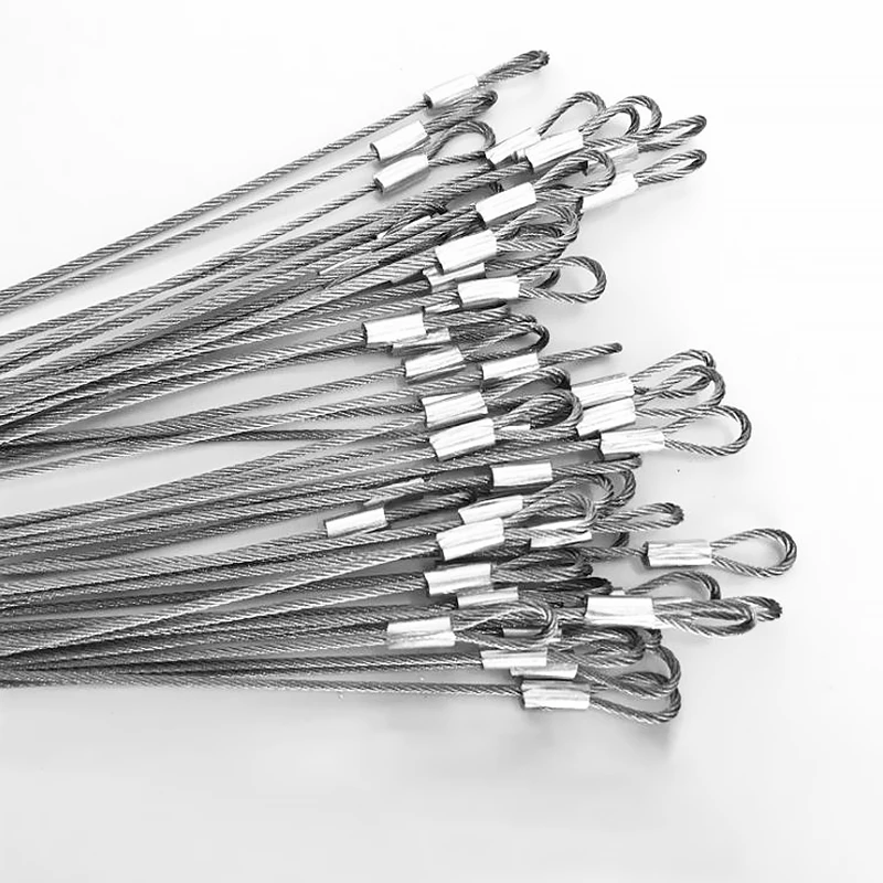 High Quality 1.5mm-16mm Stainless Steel Wire Rope Cable Wire Rope Sling with End Rings