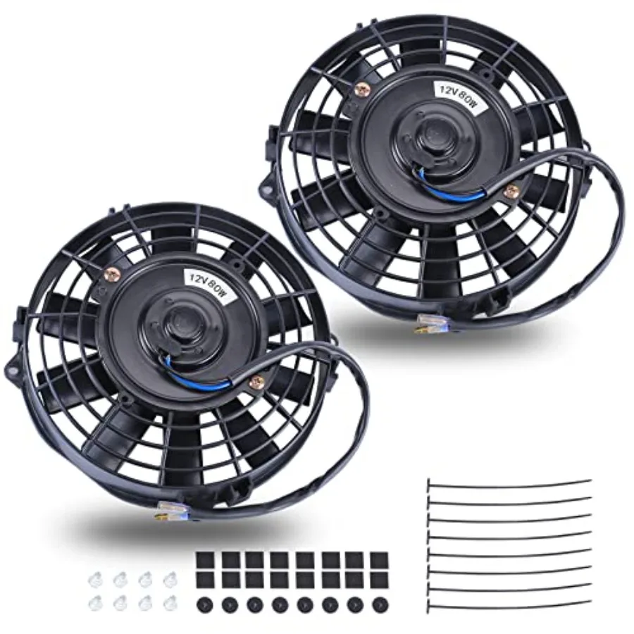 7 Inch Universal Slim Fan Push Pull Electric Radiator 12V 80W High Performance Cooling Fan Mount Kit Set of 2
7 Inch Universal Slim Fan Push Pull Electric Radiator 12V 80W High Performance Cooling Fan Mount Kit Set of 2