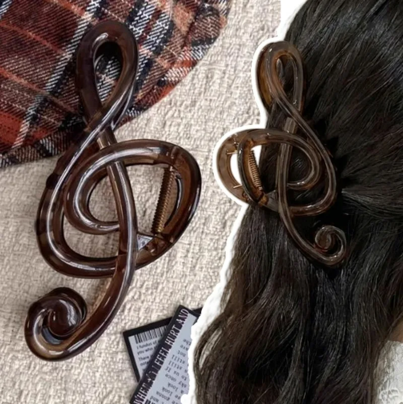 Retro Musical Note Hair Claw Clip Elegant Harajuku Style Large Hair Clip Clamp Non Slip Women Girls Headwear Hair Styling Tools
Retro Musical Note Hair Claw Clip Elegant Harajuku Style Large Hair Clip Clamp Non Slip Women Girls Headwear Hair Styling Tools