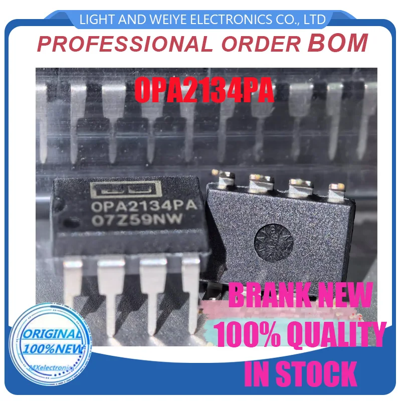 OPAMP AUDIO DIP8 IC, Best Quality, OPA2134PA OPA2134 2134, 5Pcs
OPAMP AUDIO DIP8 IC, Best Quality, OPA2134PA OPA2134 2134, 5Pcs