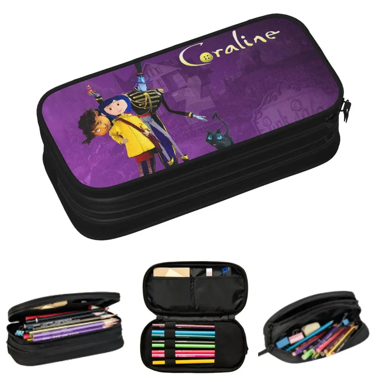 Coralines Halloween Cartoon Anime Pencil Cases for Students Gifts Pen Box Pencil Bag Pencil Pouch Storage Stationery Supplies
Coralines Halloween Cartoon Anime Pencil Cases for Students Gifts Pen Box Pencil Bag Pencil Pouch Storage Stationery Supplies