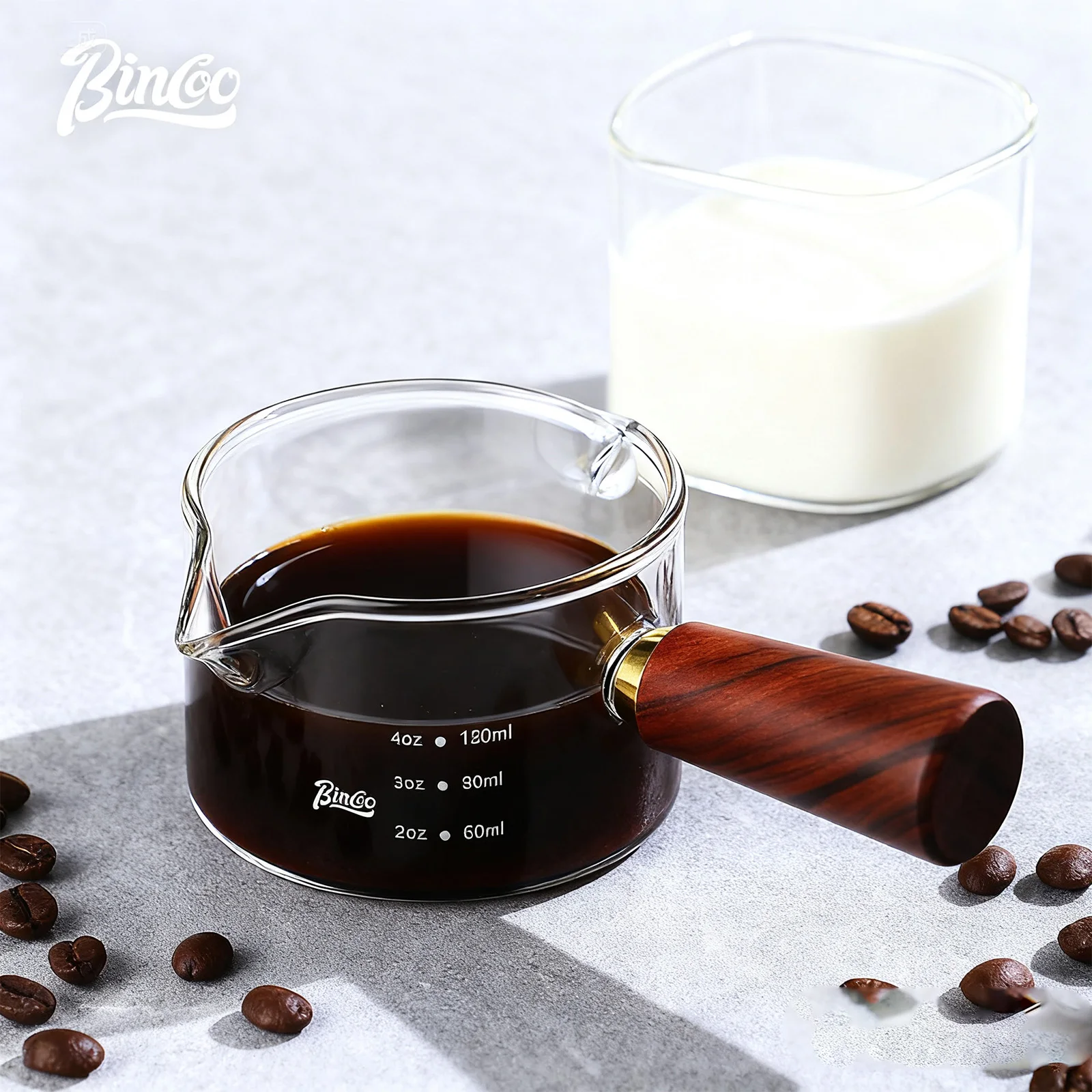 Bincoo 120-160 ml Glass Espresso Cup with Wooden Handle, Reusable Double/Single Shot Coffee Measuring & Serving Cup
Bincoo 120-160 ml Glass Espresso Cup with Wooden Handle, Reusable Double/Single Shot Coffee Measuring & Serving Cup