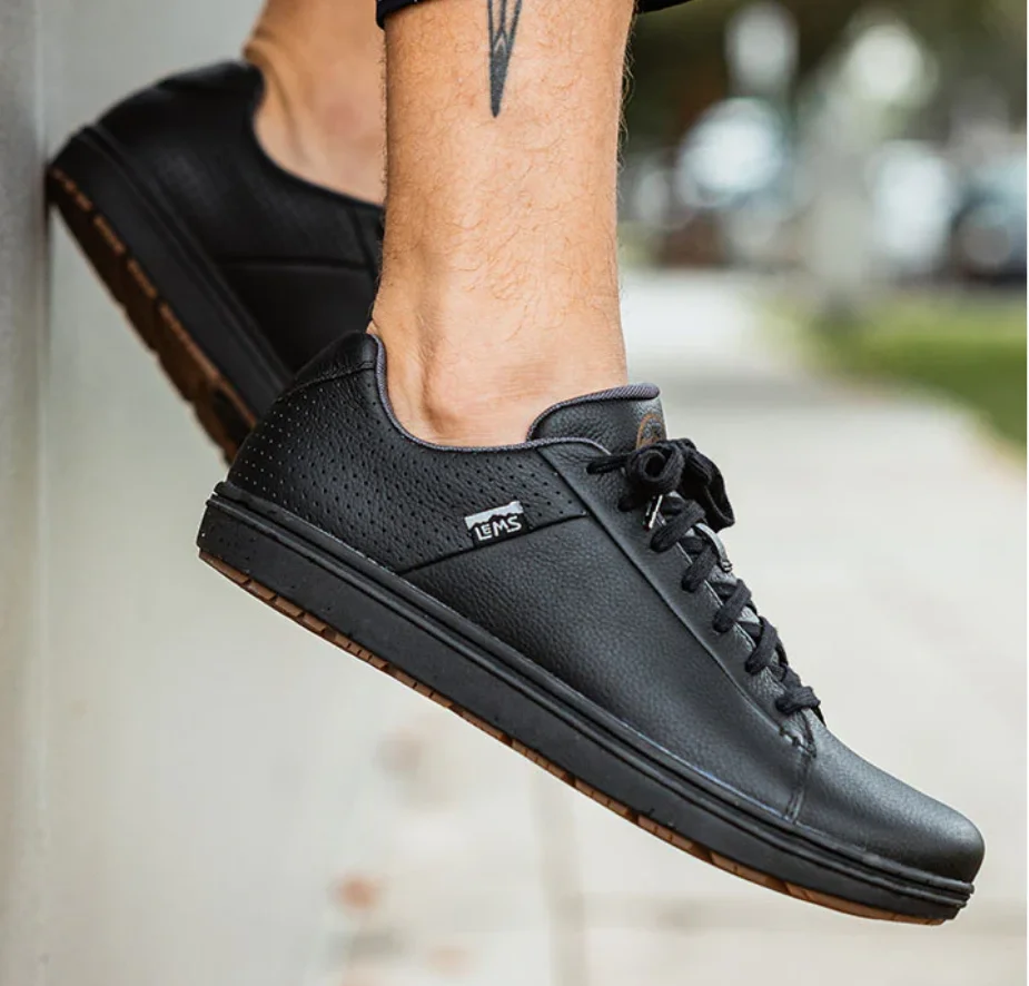 Authentic LEMS Men's Black Genuine Leather Low-Top Sports Casual Shoes Wide Footbed Slip-On Anti-Slip Rubber Sole
Authentic LEMS Men's Black Genuine Leather Low-Top Sports Casual Shoes Wide Footbed Slip-On Anti-Slip Rubber Sole
