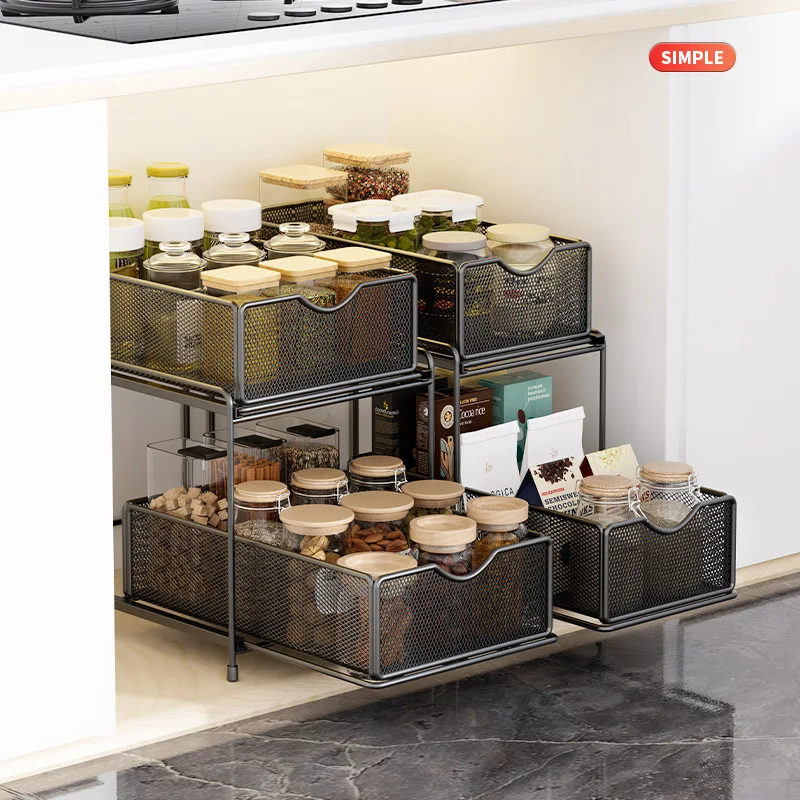 Household kitchen floor storage rack pull-out snack storage rack multi-function storage rack vegetable and fruit storage rack
Household kitchen floor storage rack pull-out snack storage rack multi-function storage rack vegetable and fruit storage rack
