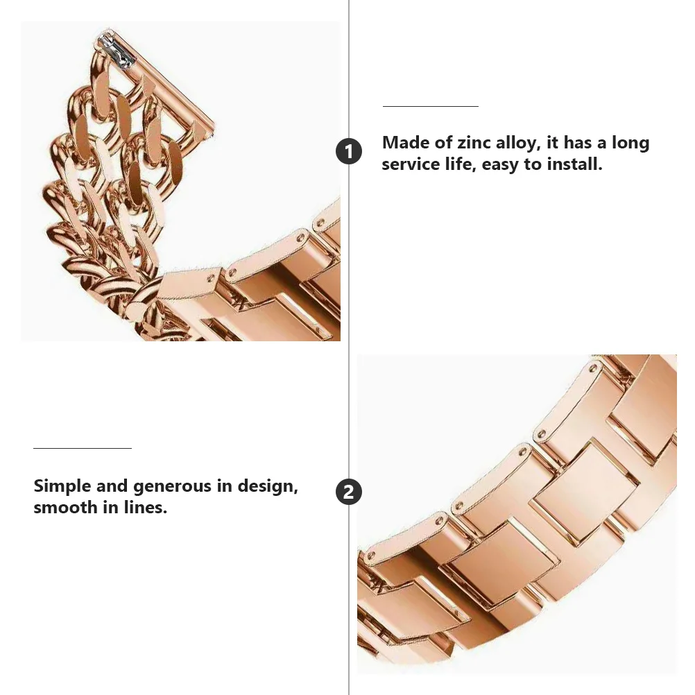 Delicate Small Band Metal Zinc Alloy Lightweight Replaceable Strap for Watch 46mm
Delicate Small Band Metal Zinc Alloy Lightweight Replaceable Strap for Watch 46mm