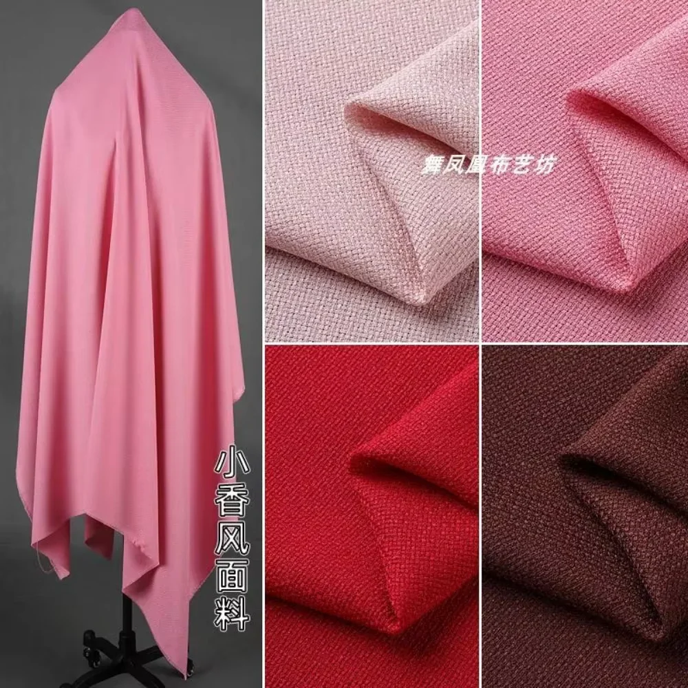 Маленькая ароматная ткань с тонкой золотой нитью для розового, красного пальто, мягкое дышащее платье, полуюбка, ткань, шитье своими руками по метрам