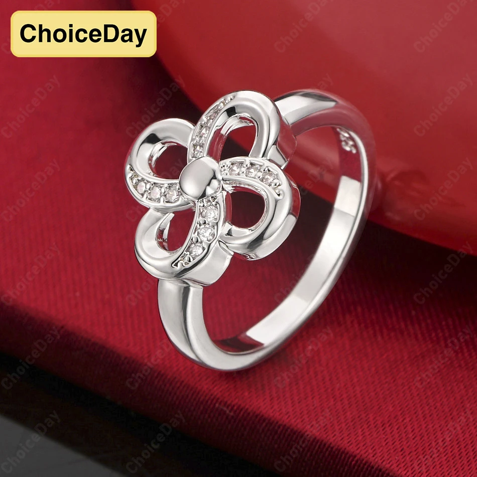 ChoiceDay 925 Sterling Silver 7-10 Exquisite Flower Ring Women's Jewelry Engagement Wedding Accessories Gift
ChoiceDay 925 Sterling Silver 7-10 Exquisite Flower Ring Women's Jewelry Engagement Wedding Accessories Gift